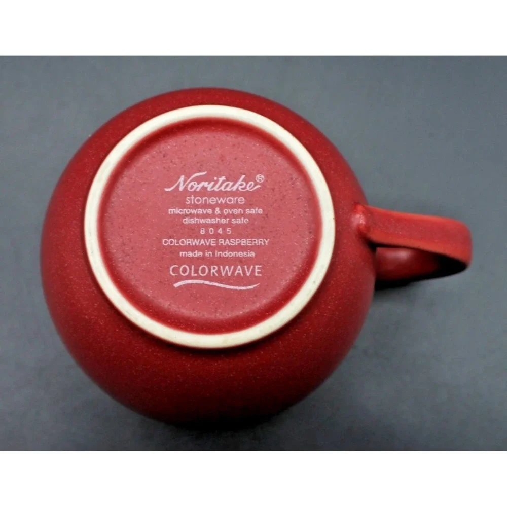 Noritake Colorwave Raspberry Espresso Cup & Saucer Set Stoneware Red